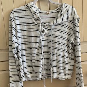 Billabong cropped stripped sweatshirt